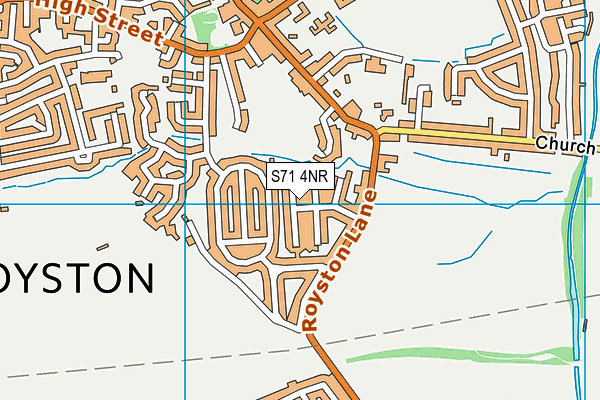 S71 4NR map - OS VectorMap District (Ordnance Survey)