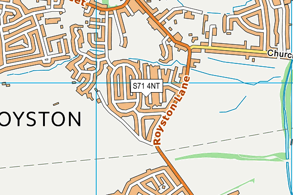S71 4NT map - OS VectorMap District (Ordnance Survey)