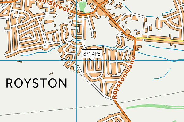 S71 4PE map - OS VectorMap District (Ordnance Survey)