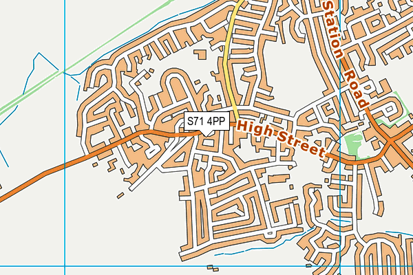 S71 4PP map - OS VectorMap District (Ordnance Survey)