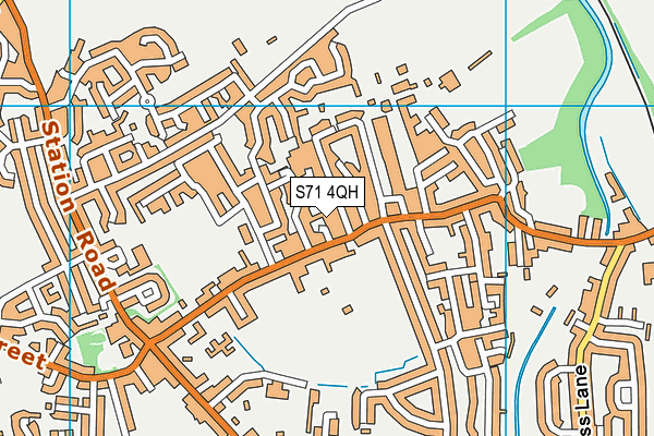S71 4QH map - OS VectorMap District (Ordnance Survey)