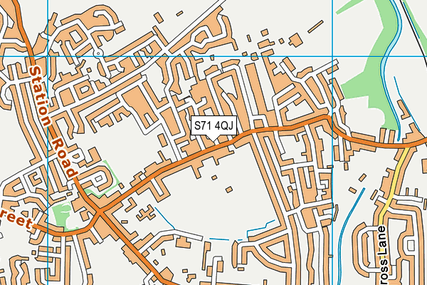 S71 4QJ map - OS VectorMap District (Ordnance Survey)