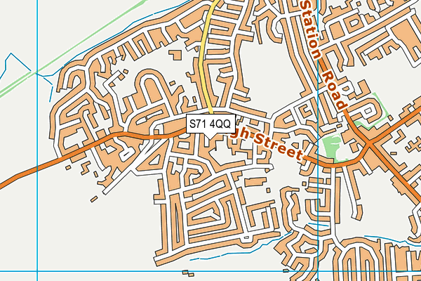 S71 4QQ map - OS VectorMap District (Ordnance Survey)