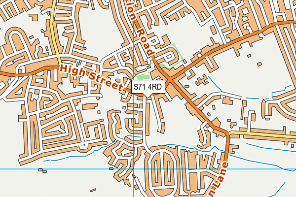 S71 4RD map - OS VectorMap District (Ordnance Survey)