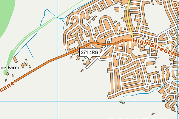 S71 4RG map - OS VectorMap District (Ordnance Survey)
