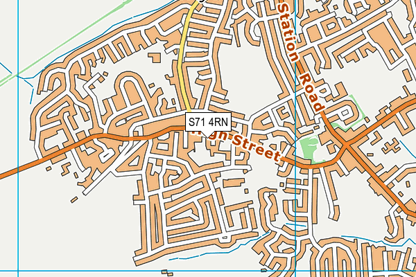 S71 4RN map - OS VectorMap District (Ordnance Survey)