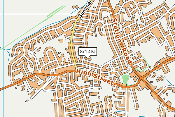 S71 4SJ map - OS VectorMap District (Ordnance Survey)