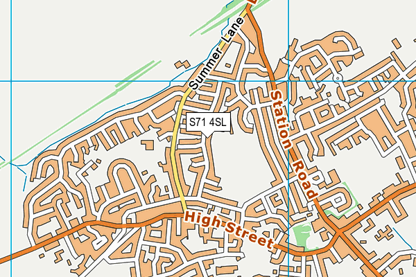 S71 4SL map - OS VectorMap District (Ordnance Survey)