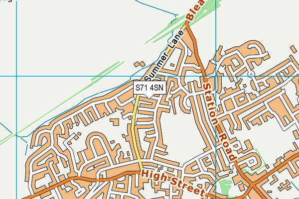 S71 4SN map - OS VectorMap District (Ordnance Survey)