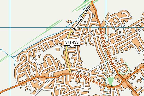 S71 4SS map - OS VectorMap District (Ordnance Survey)