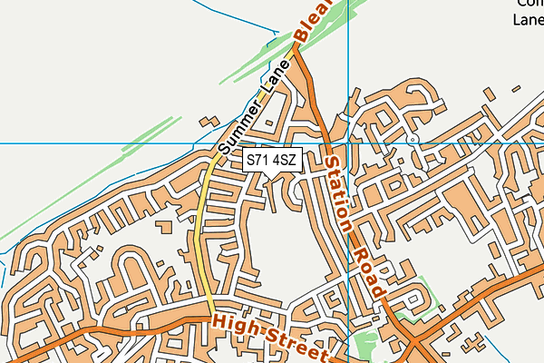 S71 4SZ map - OS VectorMap District (Ordnance Survey)