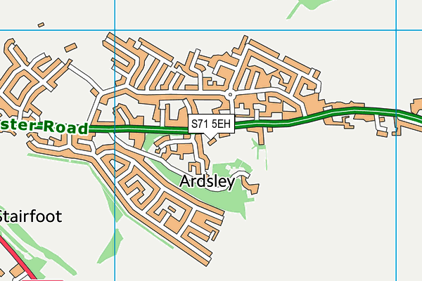 Ardsley House Hotel (Closed) map (S71 5EH) - OS VectorMap District (Ordnance Survey)