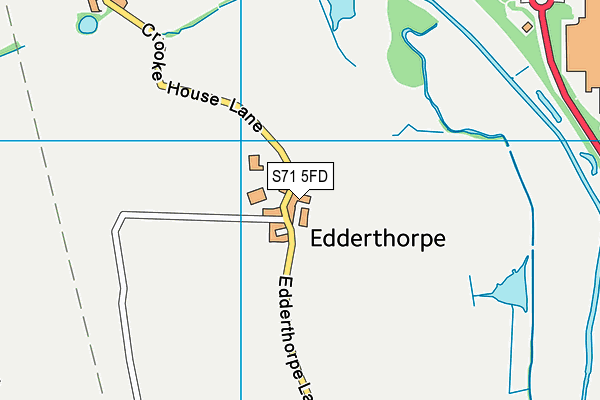 S71 5FD map - OS VectorMap District (Ordnance Survey)