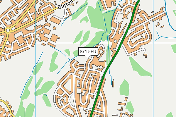S71 5FU map - OS VectorMap District (Ordnance Survey)