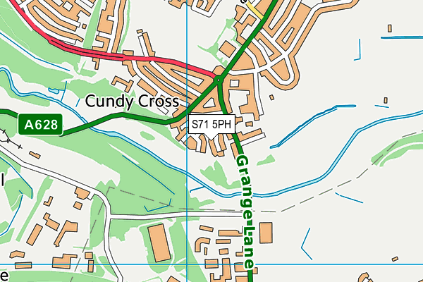 S71 5PH map - OS VectorMap District (Ordnance Survey)