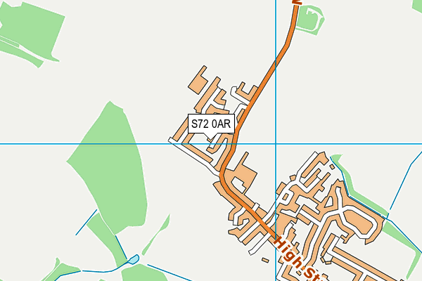 S72 0AR map - OS VectorMap District (Ordnance Survey)