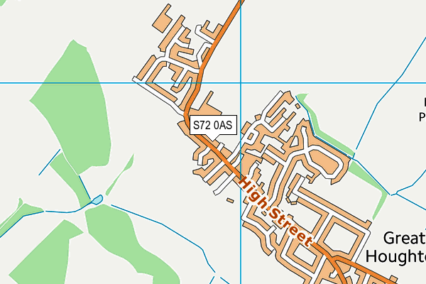 S72 0AS map - OS VectorMap District (Ordnance Survey)
