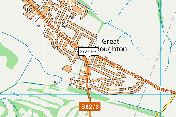 S72 0EG map - OS VectorMap District (Ordnance Survey)