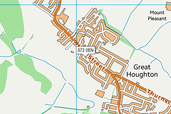 S72 0EN map - OS VectorMap District (Ordnance Survey)