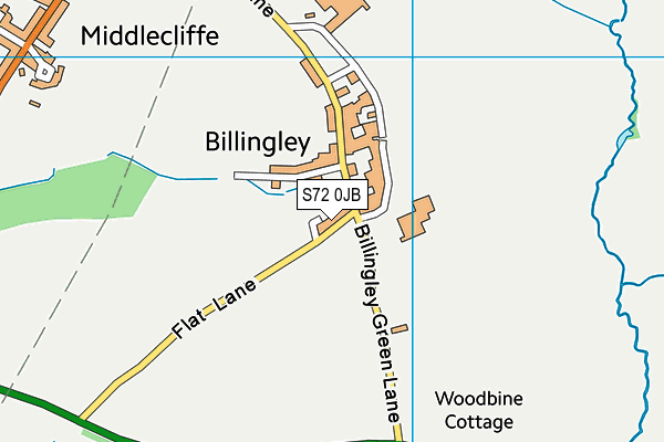 S72 0JB map - OS VectorMap District (Ordnance Survey)