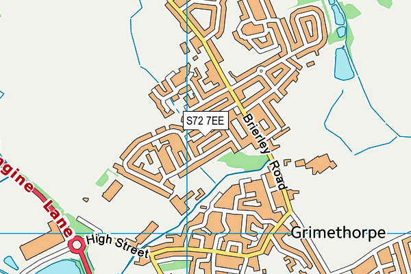 S72 7EE map - OS VectorMap District (Ordnance Survey)