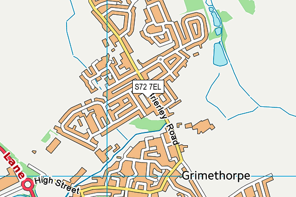 S72 7EL map - OS VectorMap District (Ordnance Survey)