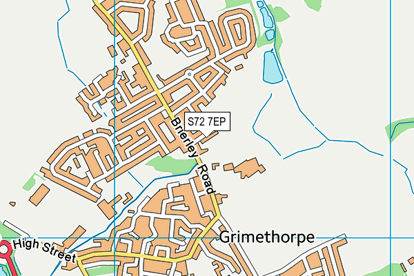 S72 7EP map - OS VectorMap District (Ordnance Survey)