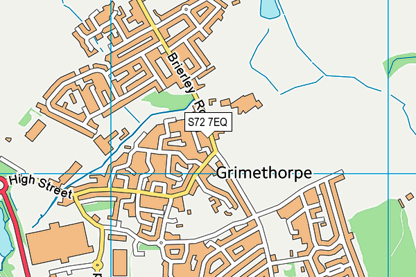 S72 7EQ map - OS VectorMap District (Ordnance Survey)