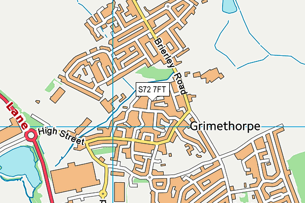 S72 7FT map - OS VectorMap District (Ordnance Survey)