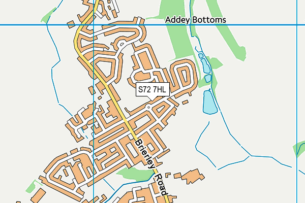 S72 7HL map - OS VectorMap District (Ordnance Survey)