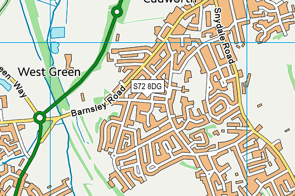Valley Community Centre map (S72 8DG) - OS VectorMap District (Ordnance Survey)