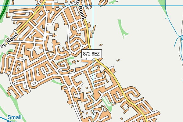 S72 8EZ map - OS VectorMap District (Ordnance Survey)