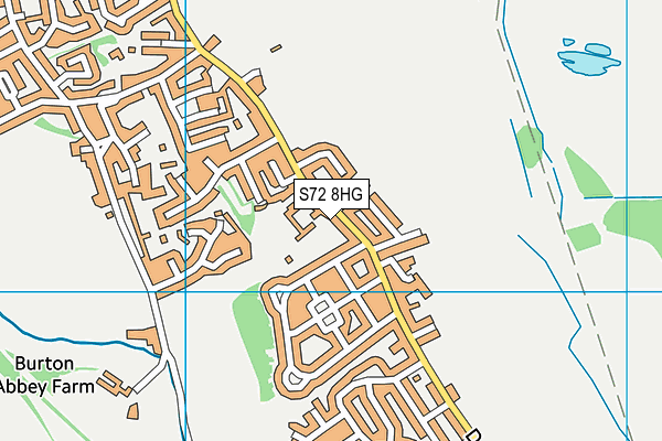 S72 8HG map - OS VectorMap District (Ordnance Survey)