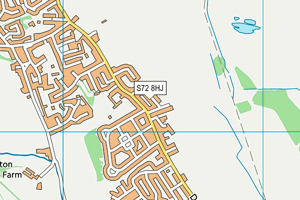 S72 8HJ map - OS VectorMap District (Ordnance Survey)