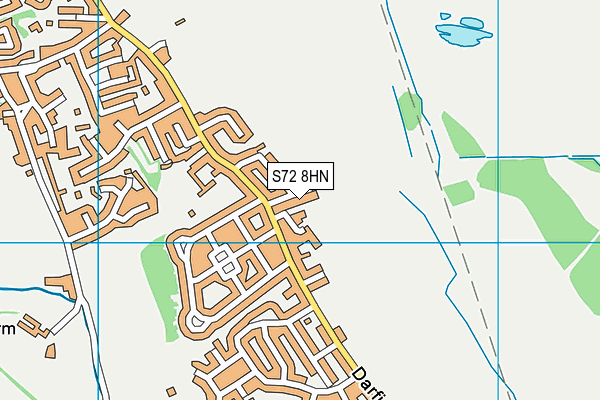S72 8HN map - OS VectorMap District (Ordnance Survey)