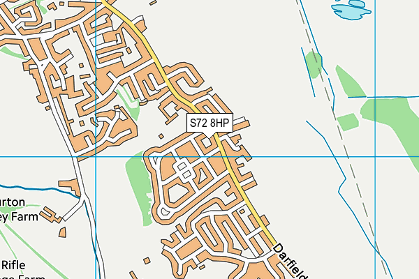 S72 8HP map - OS VectorMap District (Ordnance Survey)