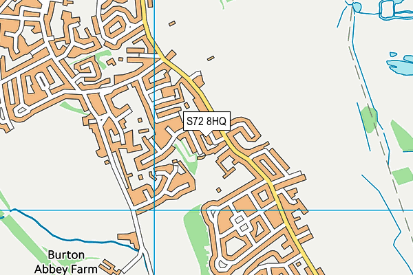 S72 8HQ map - OS VectorMap District (Ordnance Survey)