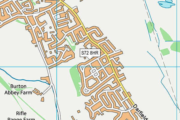 S72 8HR map - OS VectorMap District (Ordnance Survey)