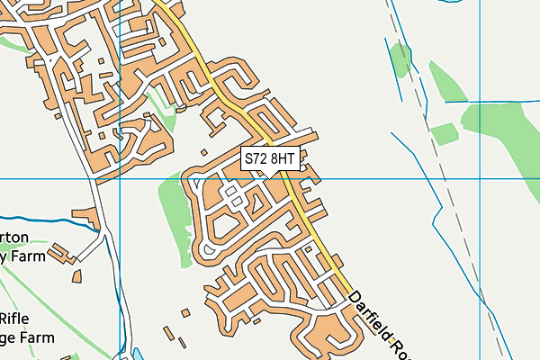 S72 8HT map - OS VectorMap District (Ordnance Survey)