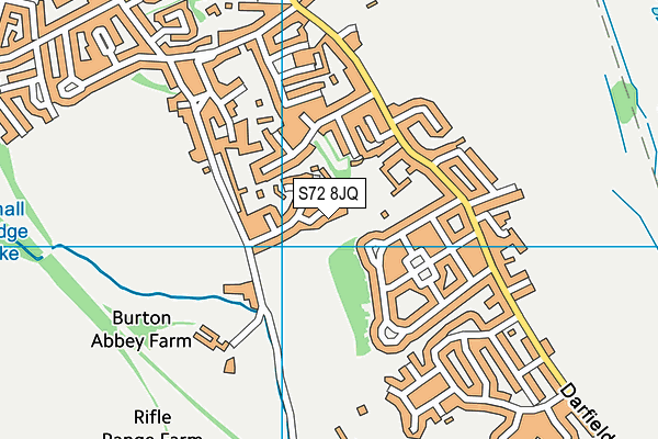 S72 8JQ map - OS VectorMap District (Ordnance Survey)