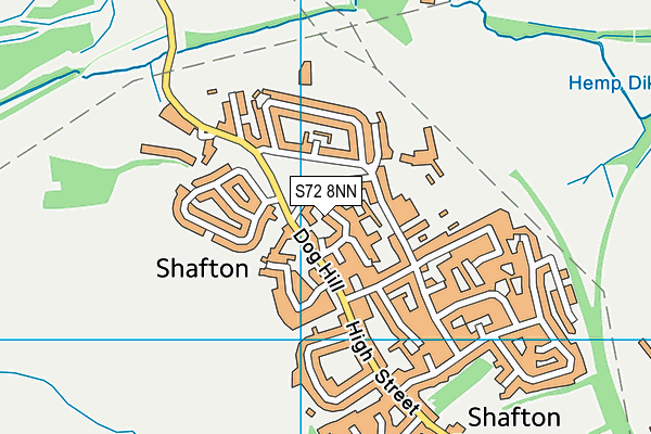 S72 8NN map - OS VectorMap District (Ordnance Survey)