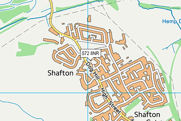 S72 8NR map - OS VectorMap District (Ordnance Survey)