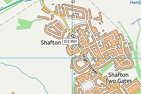 S72 8NY map - OS VectorMap District (Ordnance Survey)