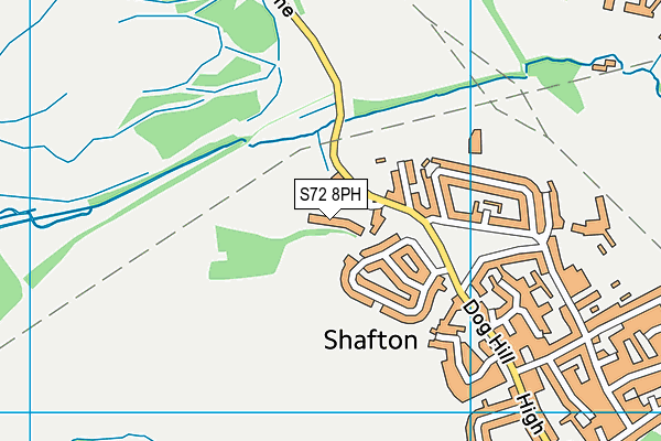 S72 8PH map - OS VectorMap District (Ordnance Survey)