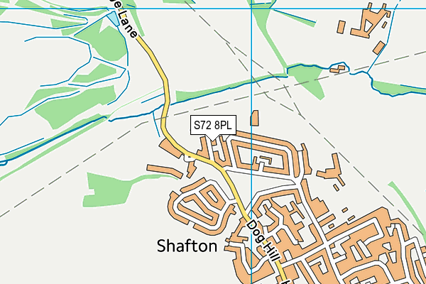 S72 8PL map - OS VectorMap District (Ordnance Survey)