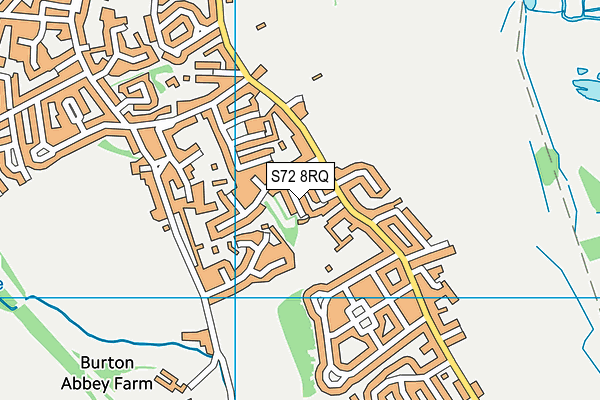 S72 8RQ map - OS VectorMap District (Ordnance Survey)