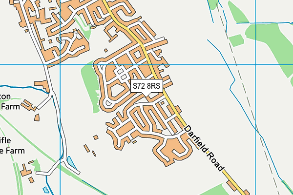 S72 8RS map - OS VectorMap District (Ordnance Survey)