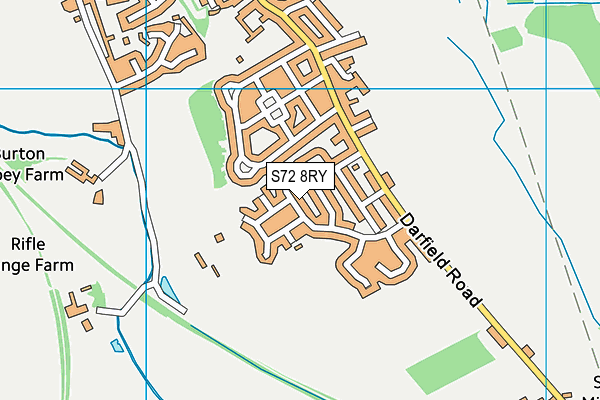 S72 8RY map - OS VectorMap District (Ordnance Survey)