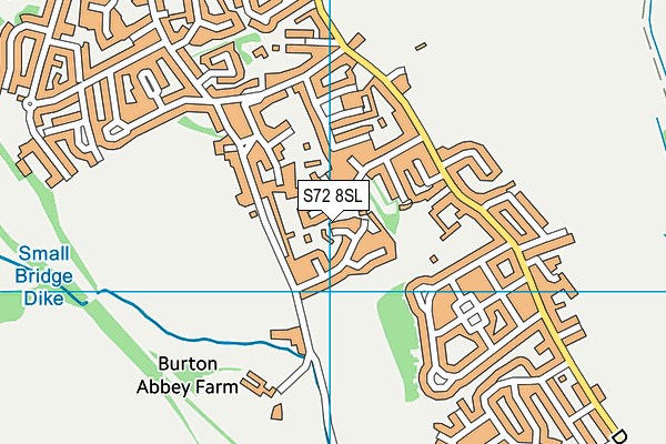 S72 8SL map - OS VectorMap District (Ordnance Survey)