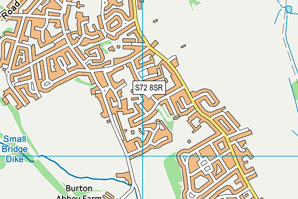 S72 8SR map - OS VectorMap District (Ordnance Survey)